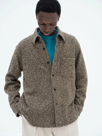 AURALEE 26AW HOMESPUN TWEED SHIRT BLOUSON