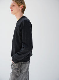 AURALEE 26AW HIGH TWIST WOOL KNIT V-NECK P/O