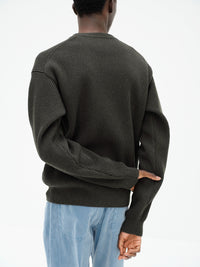 AURALEE 26AW SUPER FINE WOOL RIB KNIT V-NECK P/O