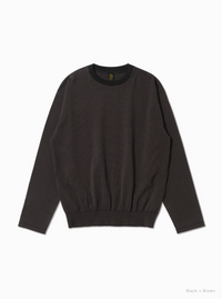 BATONER 26AW  BLOWSING CREW NECK LONG SLEEVE T-SHIRT