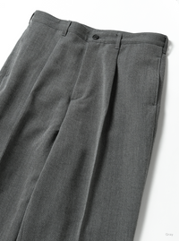 BATONER 26AW  TWEED WOOL ONE TUCK TROUSERS