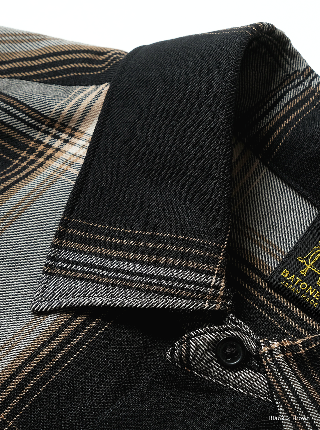 BATONER 26AW  OMBRE CHECK REGULAR COLLAR SHIRT