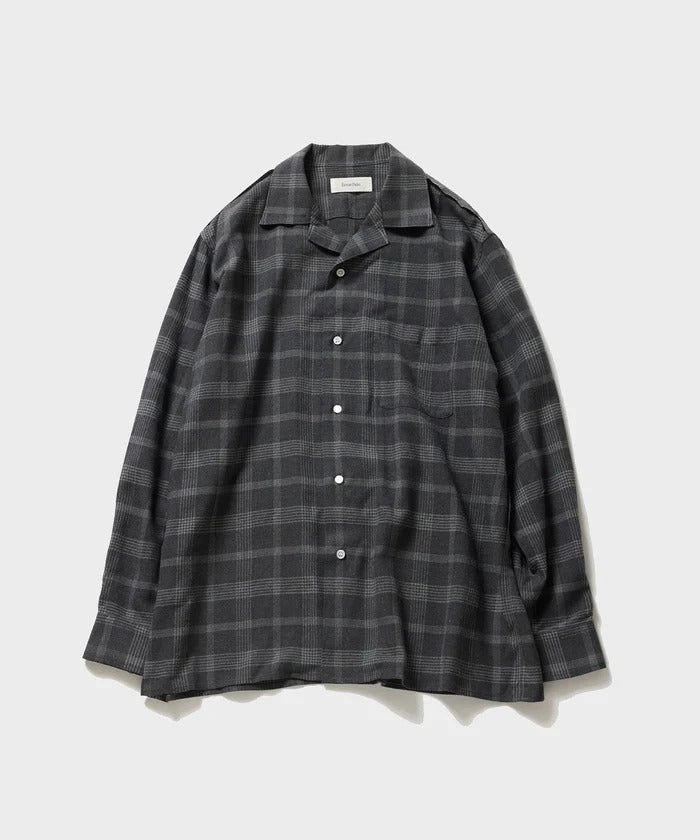 Ernie Palo 26AW Flannel Open Collar Shirt