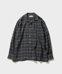 Ernie Palo 26AW Flannel Open Collar Shirt