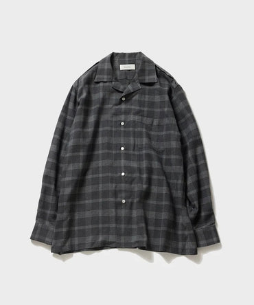 Ernie Palo 26AW Flannel Open Collar Shirt