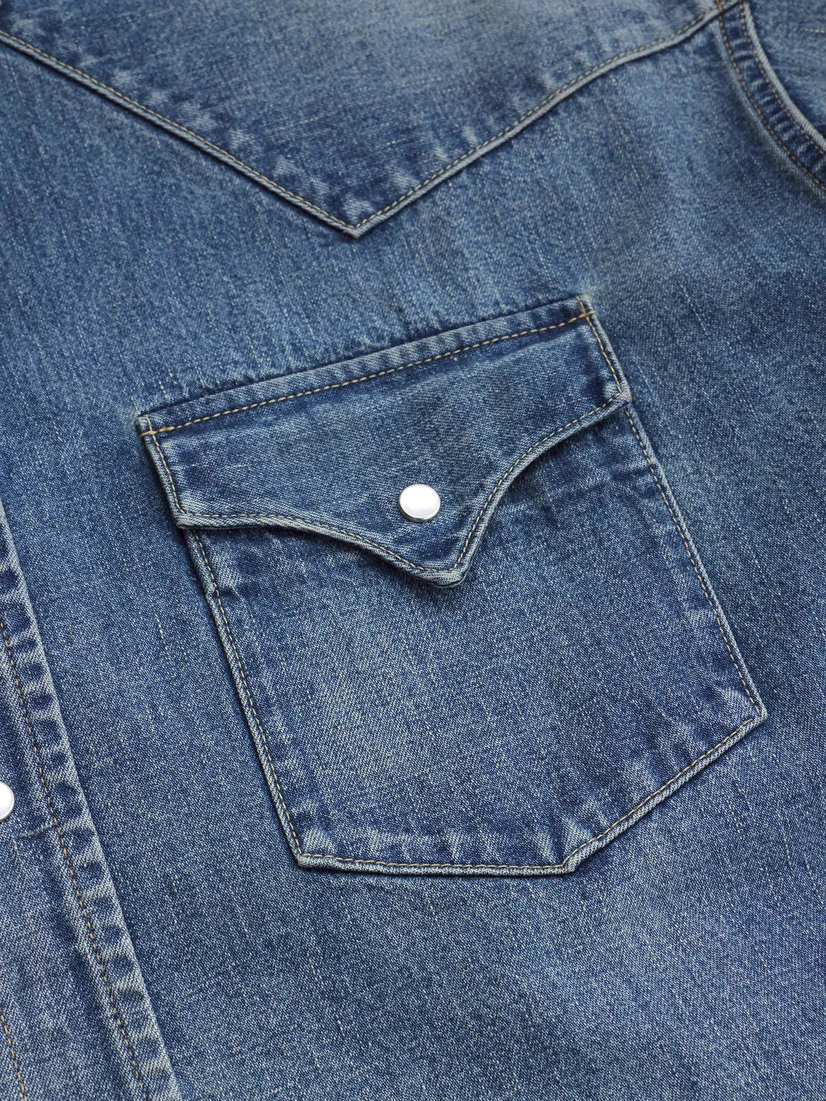 New Manual 26AW LV DENIM BIG WESTERN SHIRTS