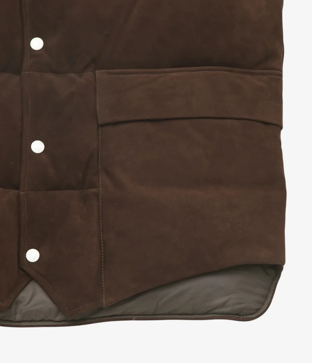 HERILL 26AW SHEEP LEATHER WOOD CHOPPERS VEST