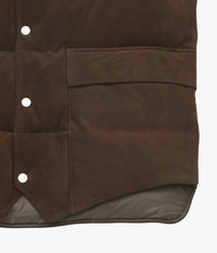 HERILL 26AW SHEEP LEATHER WOOD CHOPPERS VEST