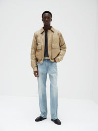 AURALEE 26AW FINE CALF LEATHER DOWN BLOUSON
