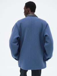 AURALEE 26AW HOMESPUN TWEED ZIP BLOUSON