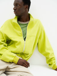 AURALEE 26AW PURE SILK COMFORT FLEECE ZIP BLOUSON