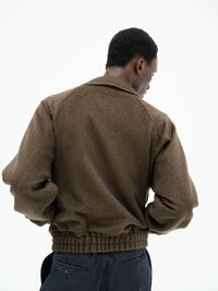 AURALEE 26AW HAIRY WOOL MOHAIR CHAMBRAY BLOUSON