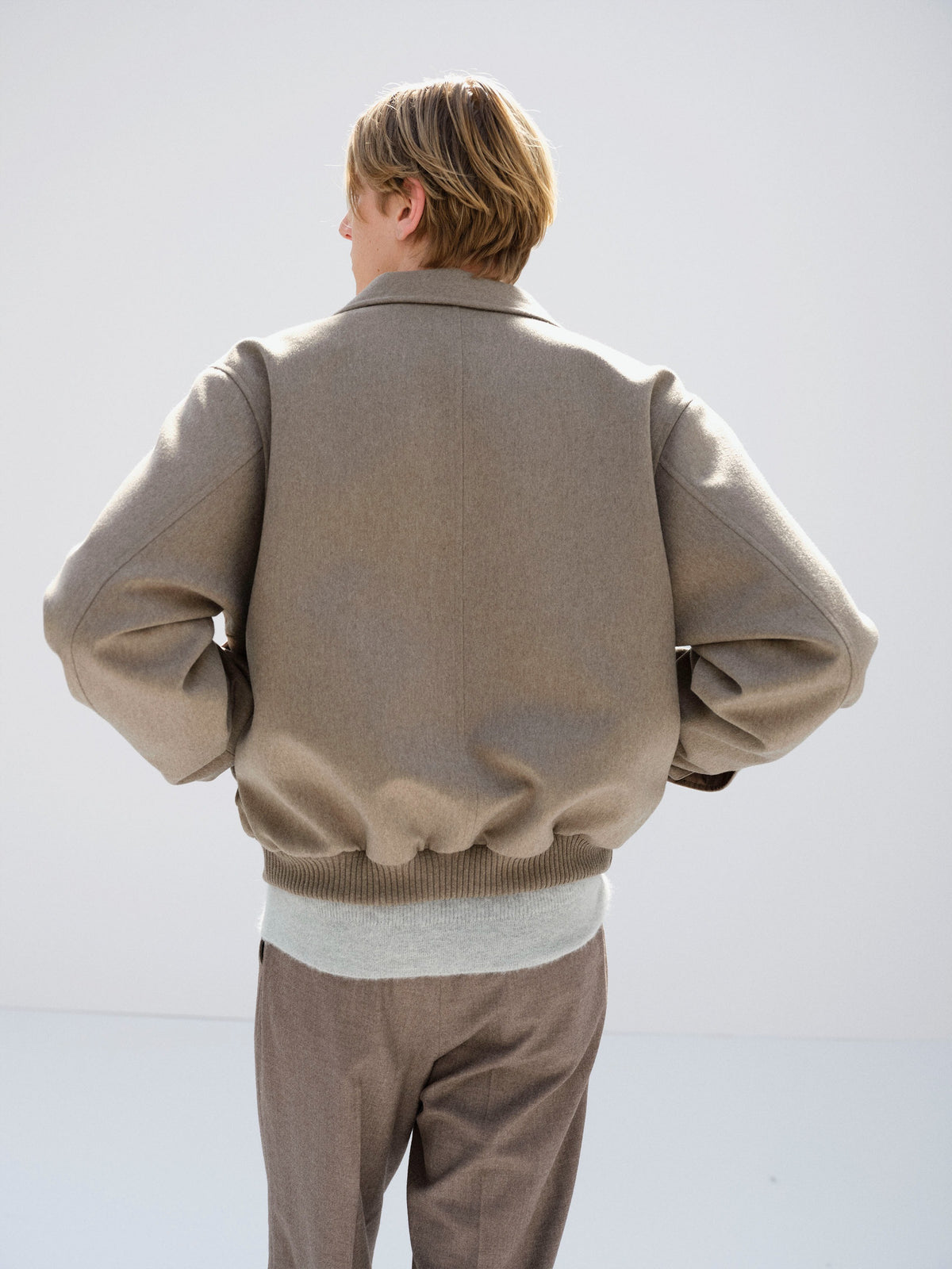 AURALEE 26AW CASHMERE MOLESKIN ZIP BLOUSON