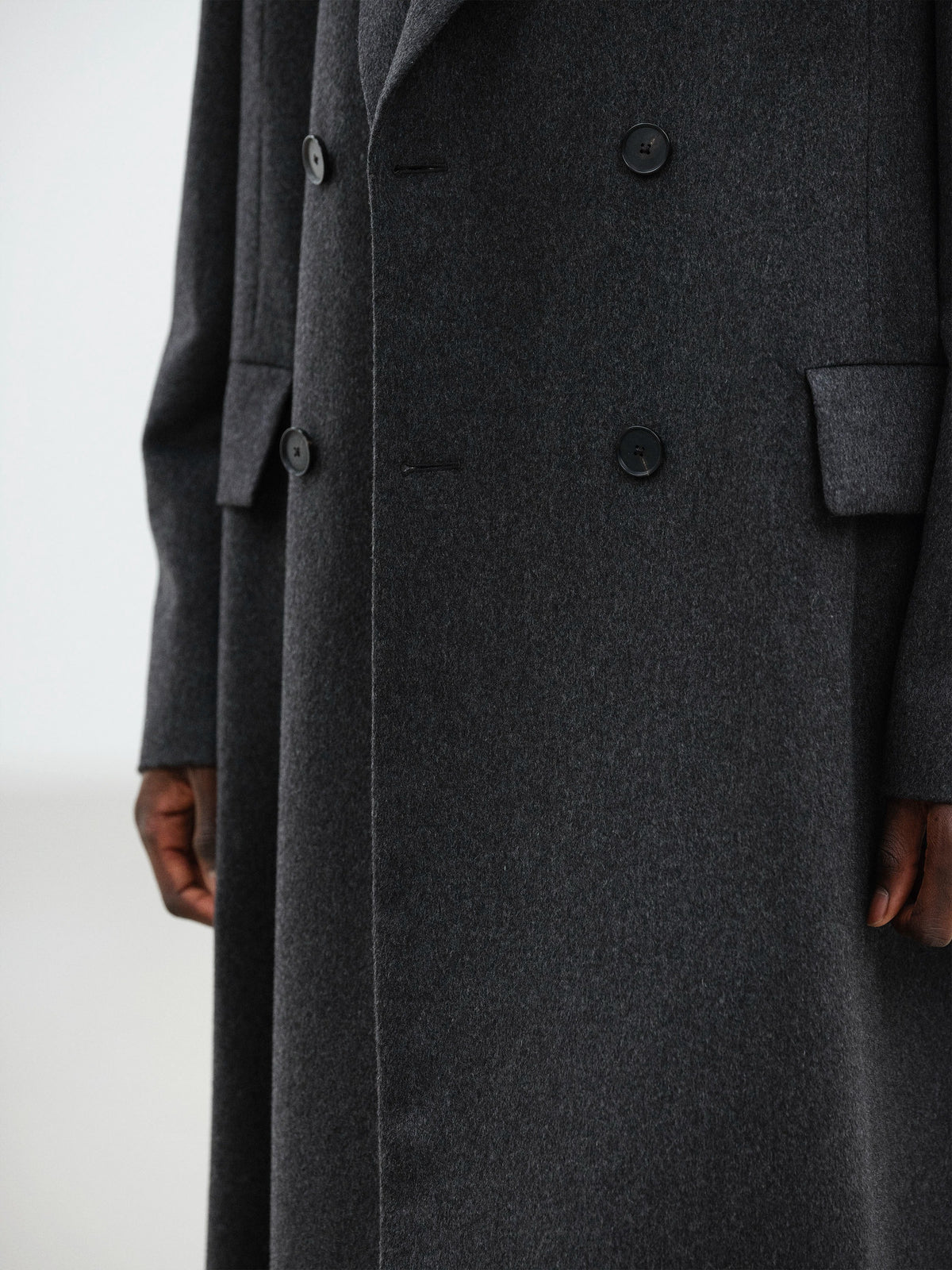 AURALEE 26AW CASHMERE MOLESKIN DOUBLE-BREASTED COAT