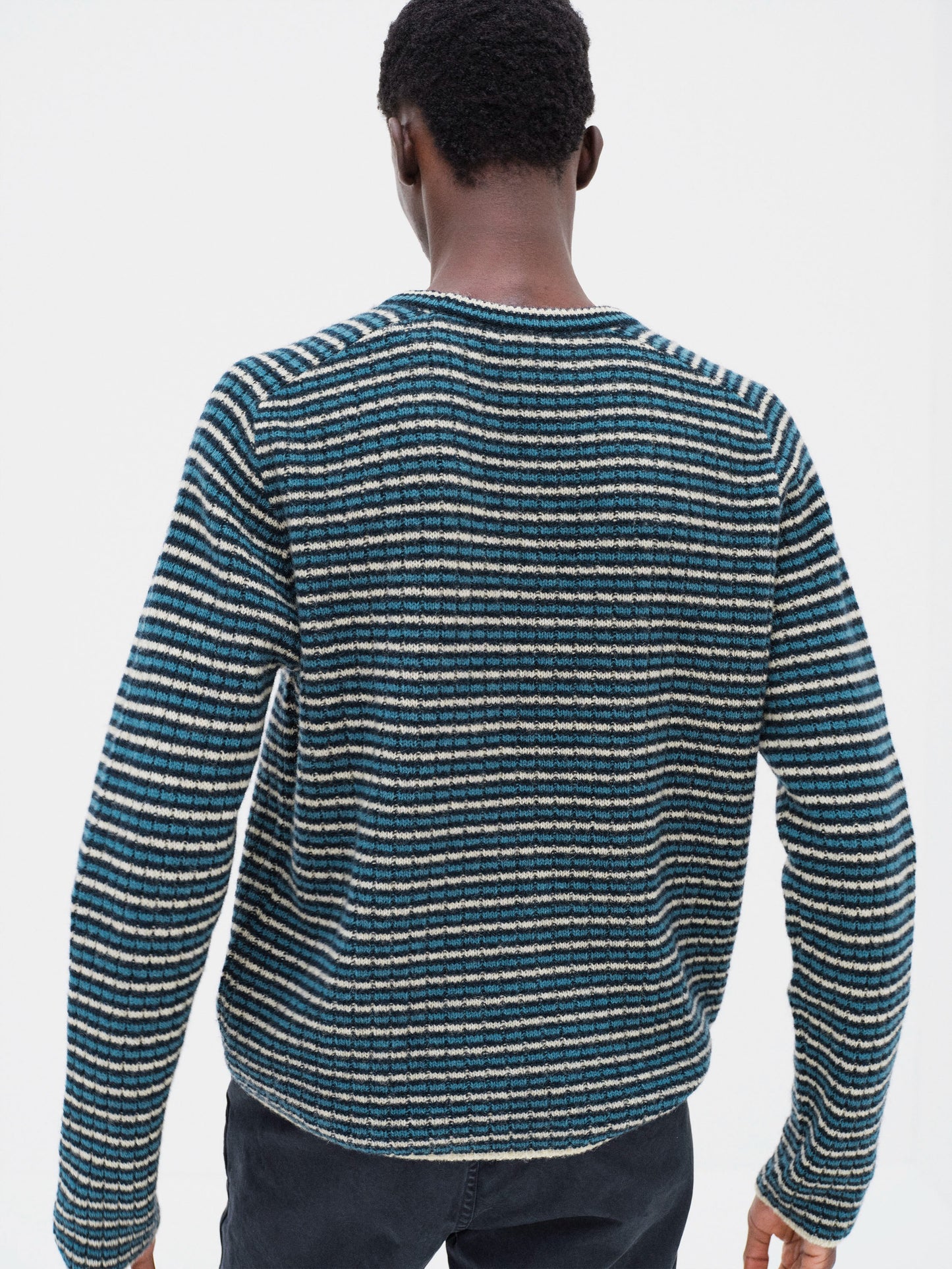 AURALEE 26AW SHETLAND WOOL CASHMERE RIB KNIT P/O