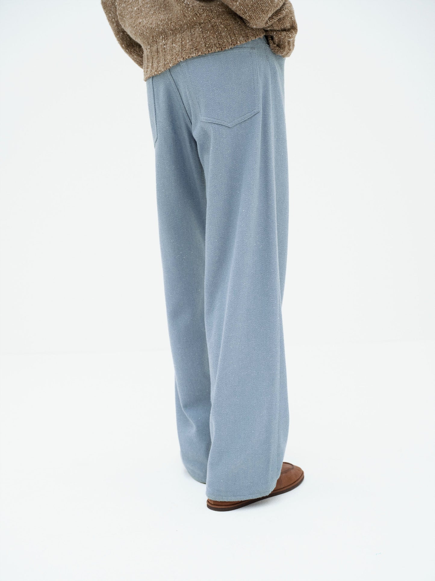 AURALEE 26AW SILK NEP DENIM 5P WIDE PANTS