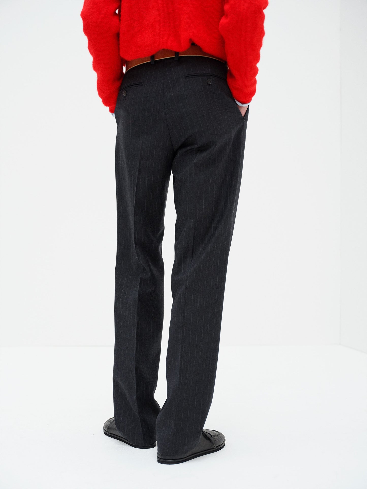 AURALEE 26AW BLUEFACED WOOL TWO-TUCK SLACKS