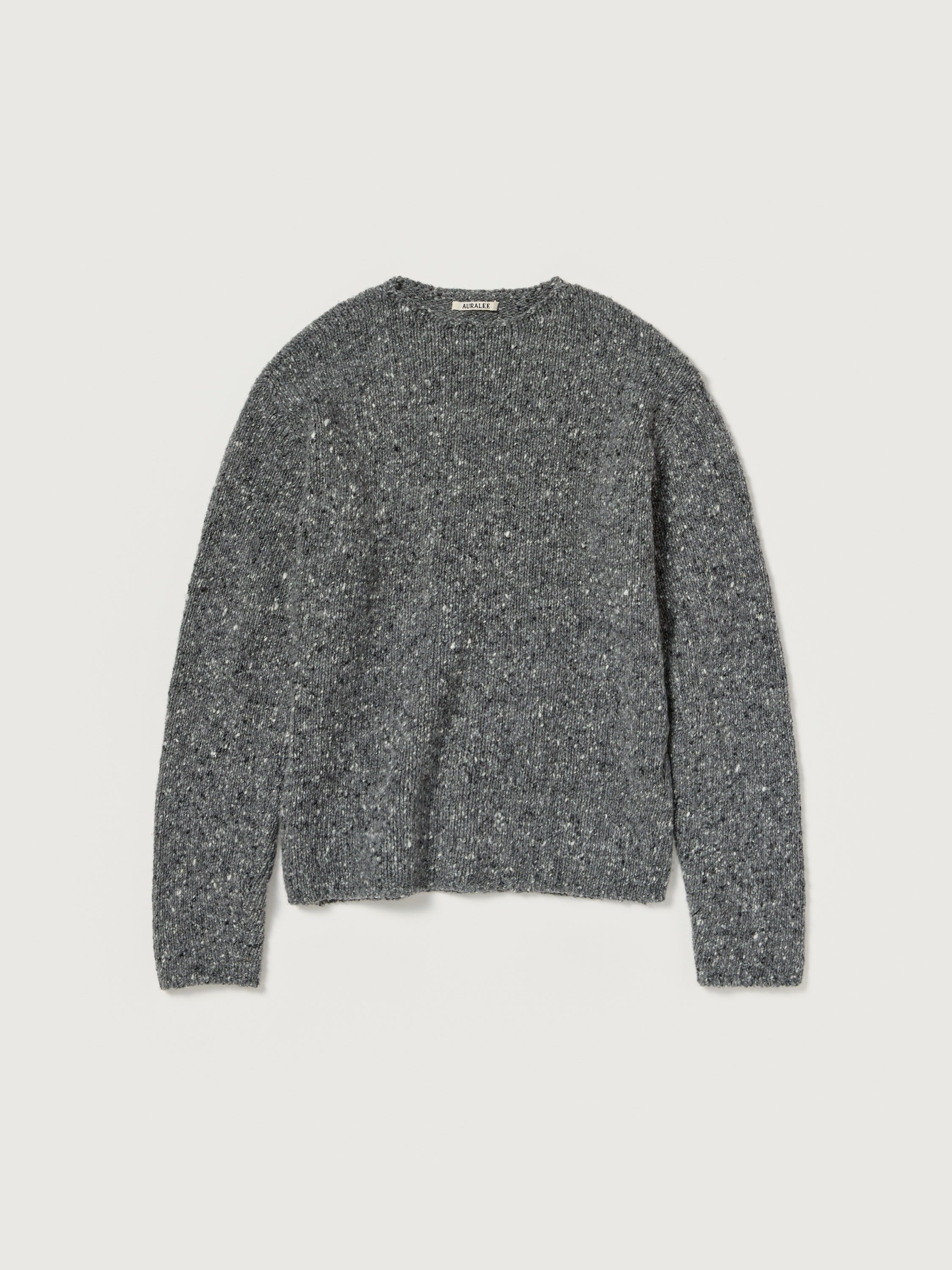 AURALEE 26AW LOW-GAUGE HOMESPUN TWEED KNIT P/O