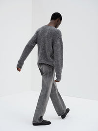 AURALEE 26AW FADED HEAVY DENIM CENTER-PLEATED PANTS
