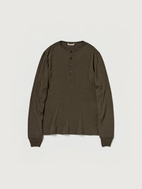 AURALEE 26AW WOOL SILK SOFT RIB HENLEY