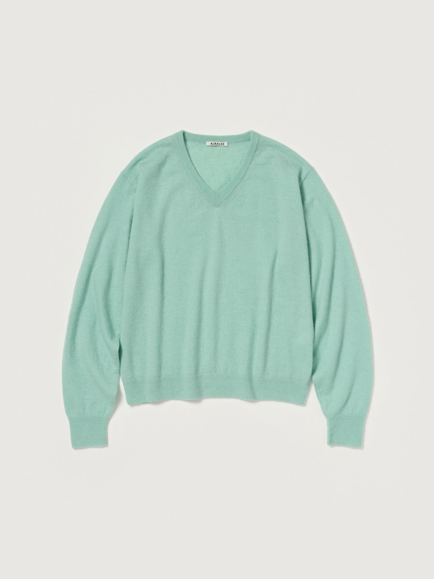 AURALEE 26AW HIGH GAUGE SOFT CASHMERE KNIT V-NECK P/O