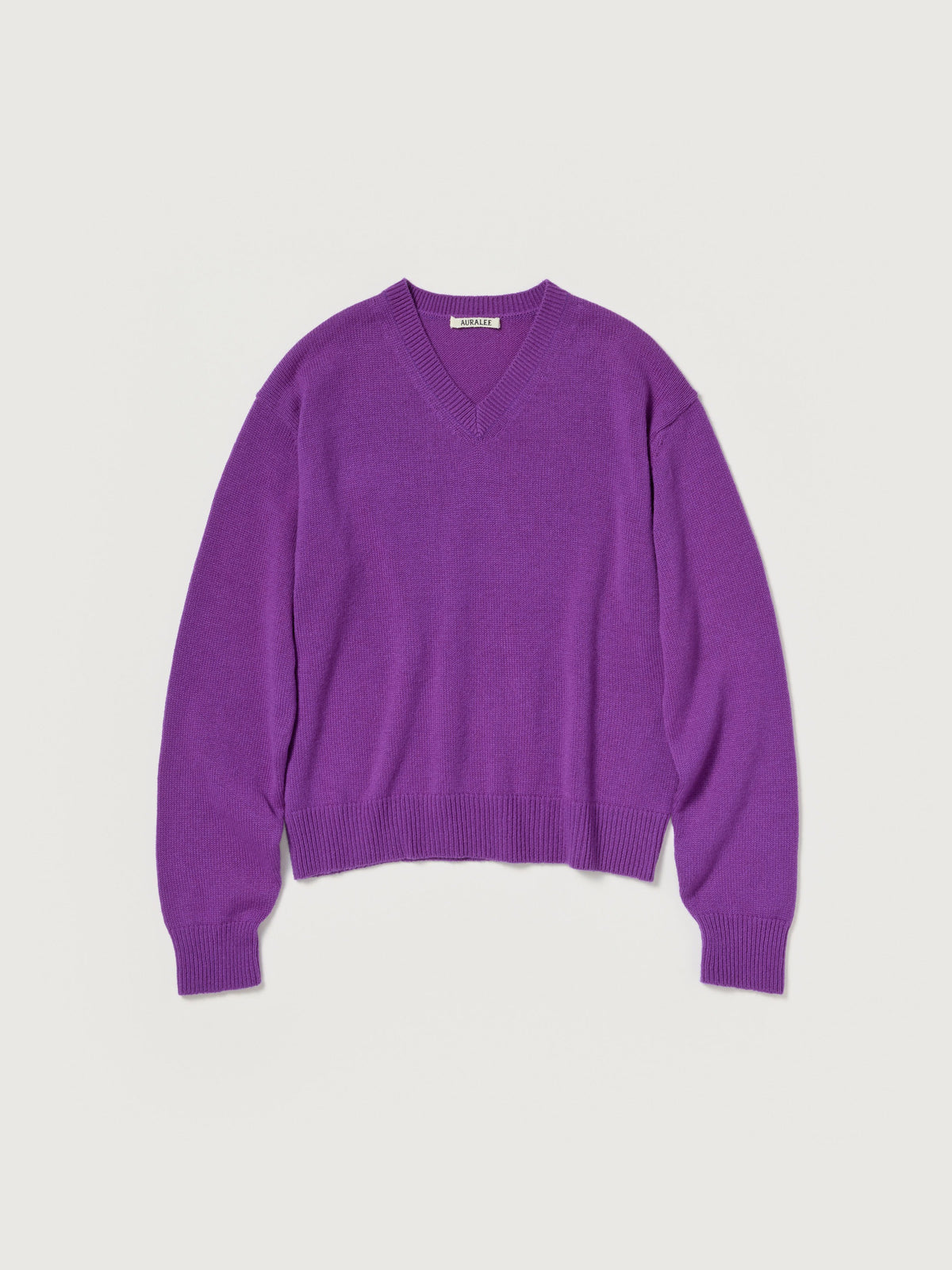 AURALEE 26AW LIGHT CASHMERE KNIT V-NECK P/O