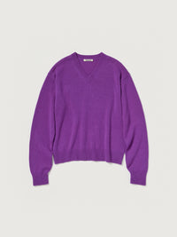 AURALEE 26AW LIGHT CASHMERE KNIT V-NECK P/O