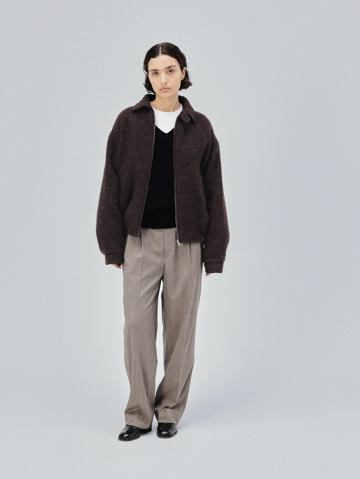 KAPTAIN SUNSHINE 26AW Napping Wool Zip Blouson