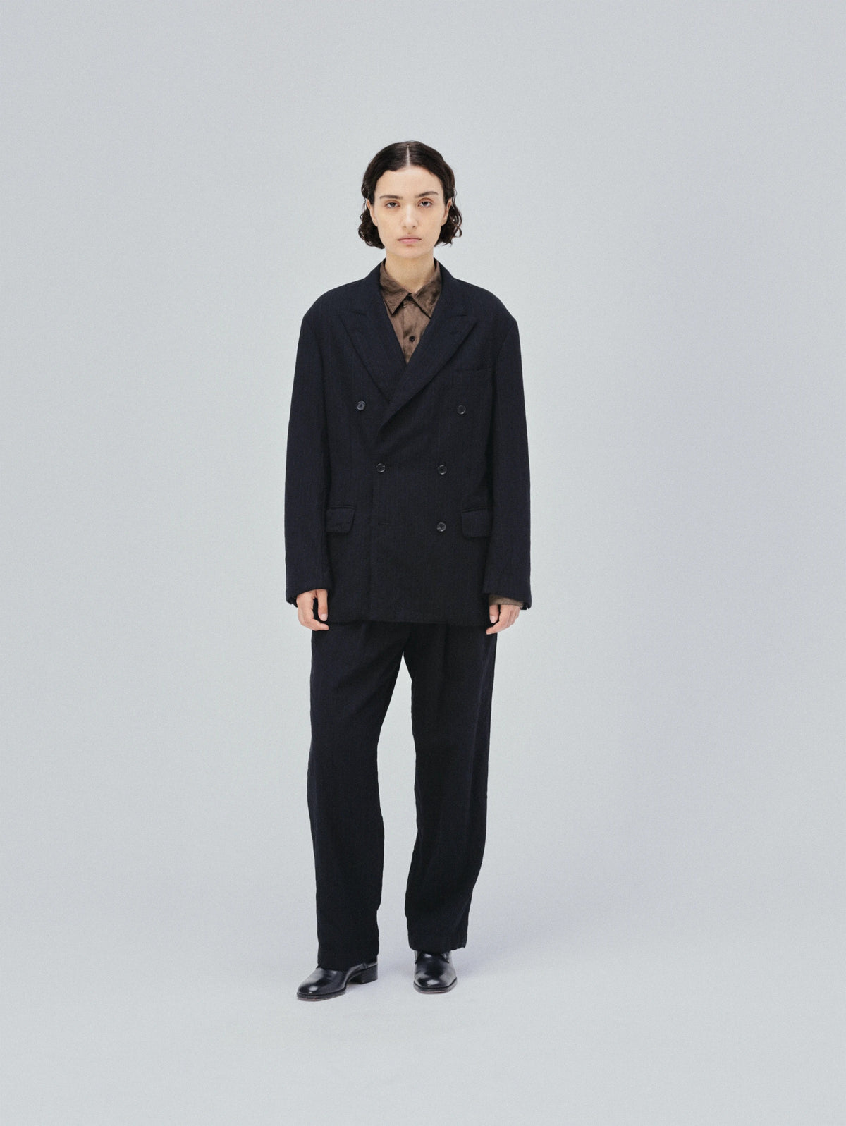 KAPTAIN SUNSHINE 26AW Wool Stripe Double-breasted Jacket