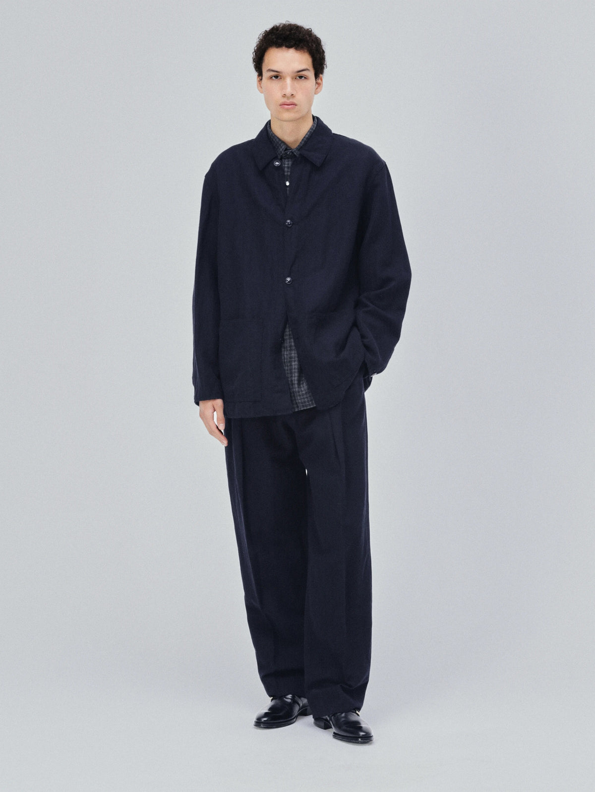 KAPTAIN SUNSHINE 26AW Cashmere Linen Chore Jacket