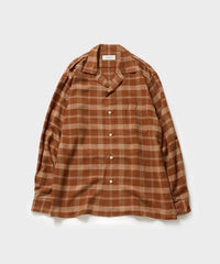 Ernie Palo 26AW Flannel Open Collar Shirt
