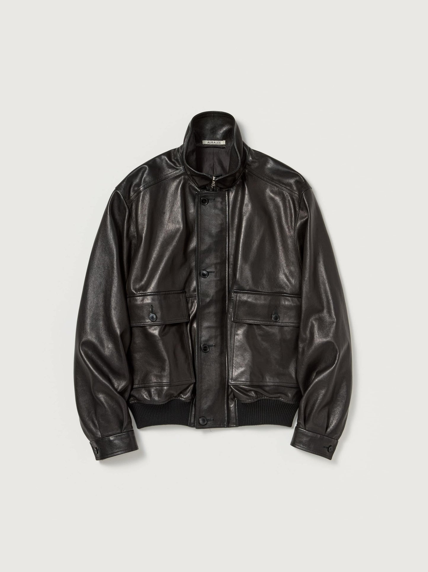 AURALEE 26AW TEXTURED LAMB LEATHER BLOUSON