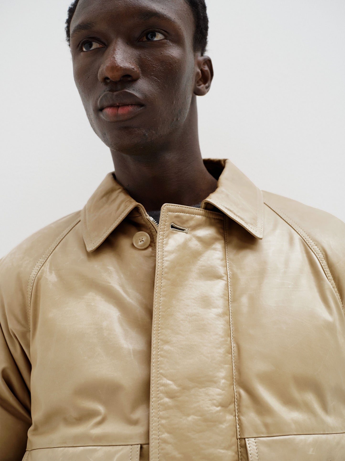 AURALEE 26AW FINE CALF LEATHER DOWN BLOUSON