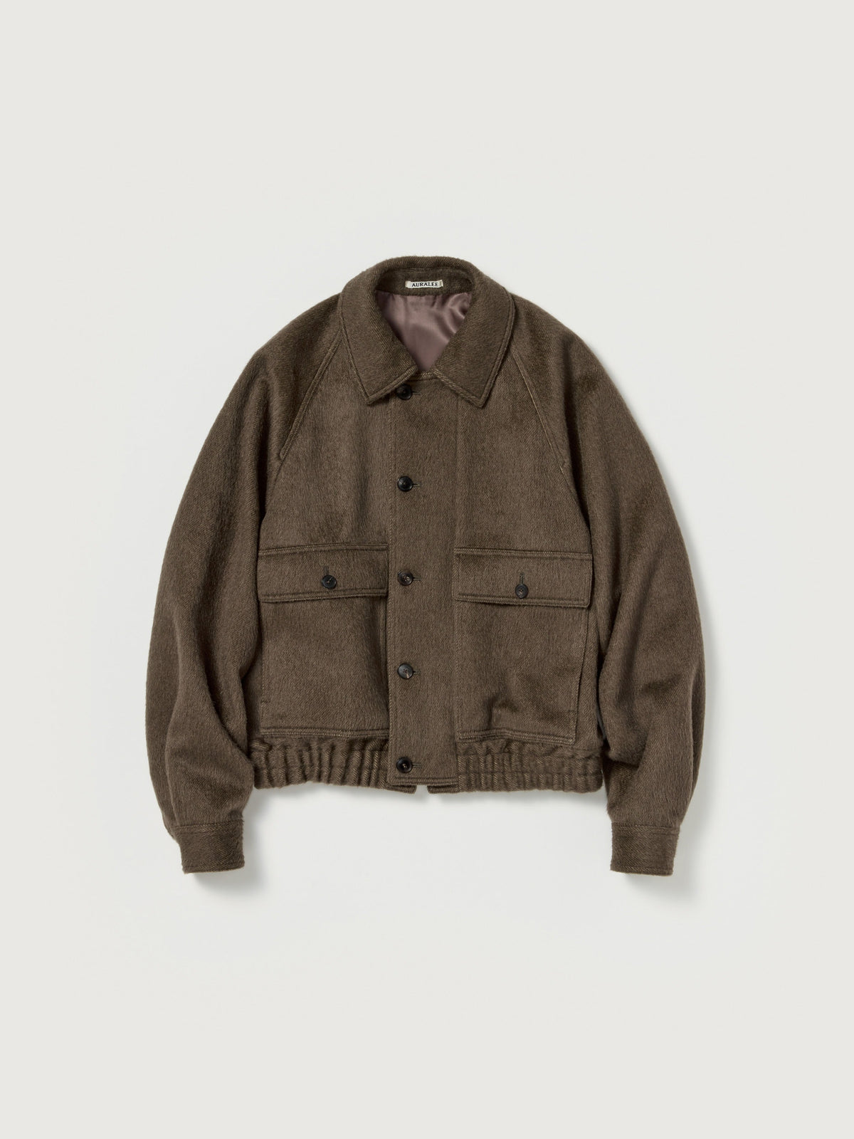 AURALEE 26AW HAIRY WOOL MOHAIR CHAMBRAY BLOUSON