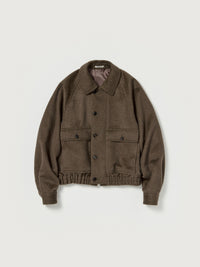 AURALEE 26AW HAIRY WOOL MOHAIR CHAMBRAY BLOUSON