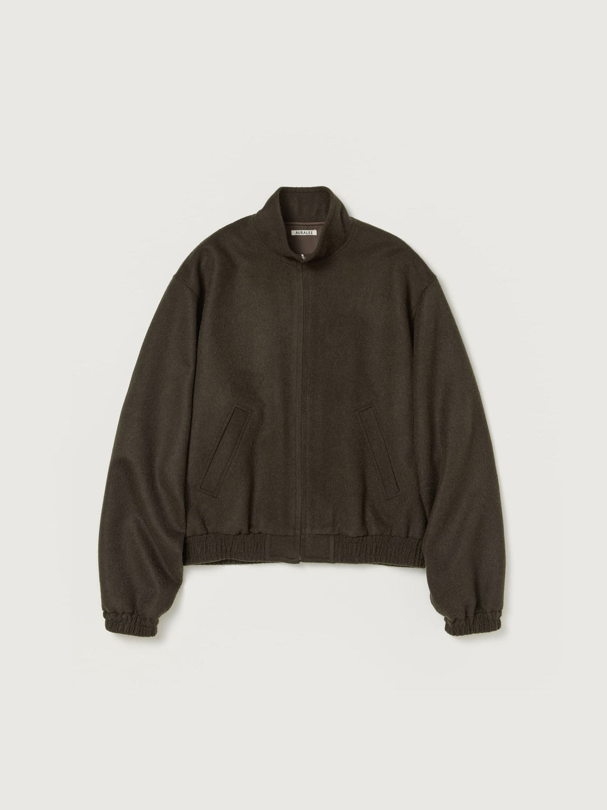 AURALEE 26AW BABY CAMEL FLANNEL ZIP BLOUSON