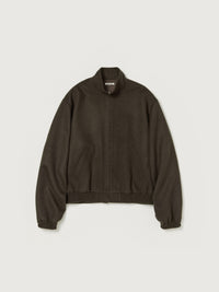 AURALEE 26AW BABY CAMEL FLANNEL ZIP BLOUSON