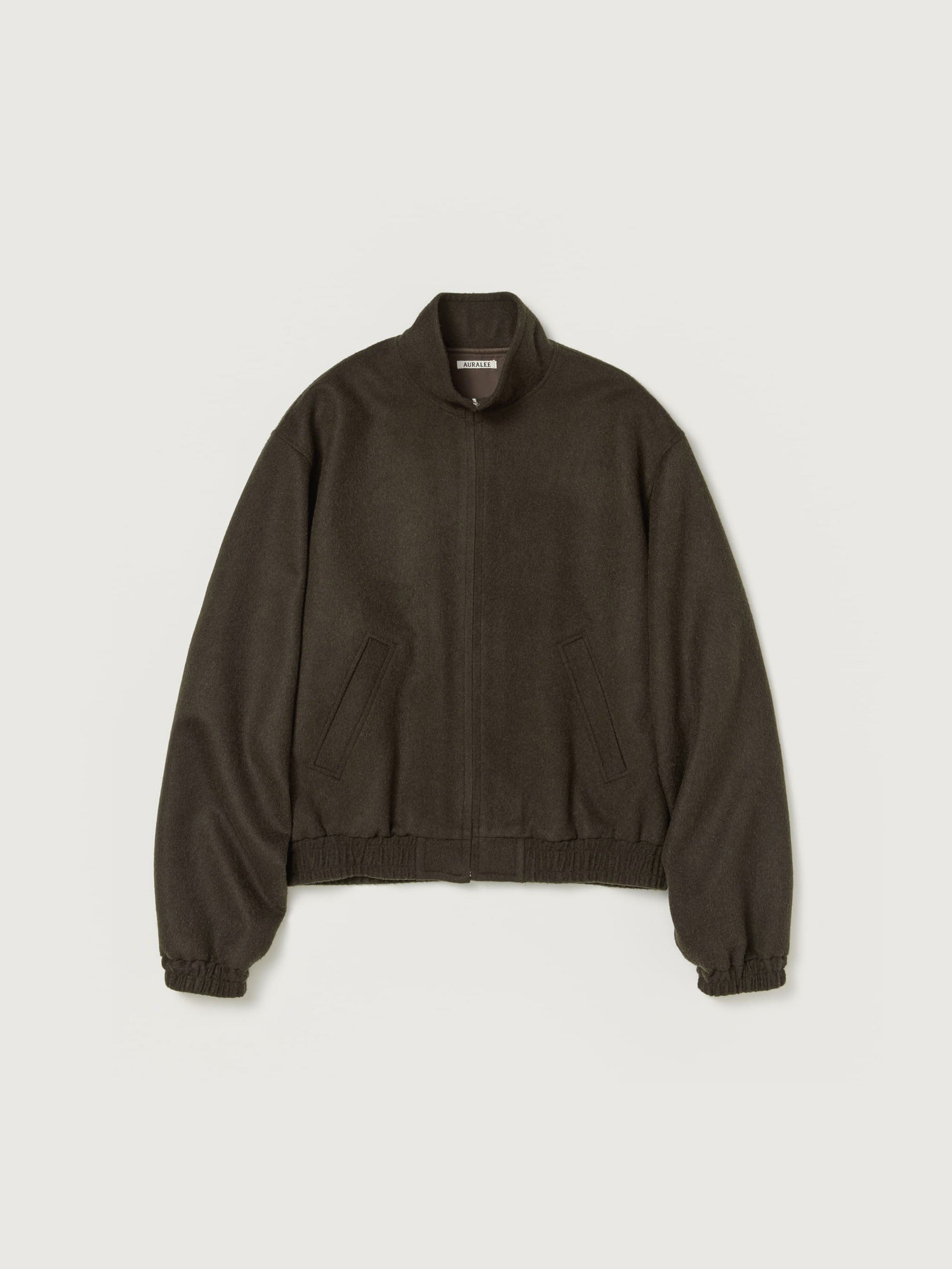 AURALEE 26AW BABY CAMEL FLANNEL ZIP BLOUSON