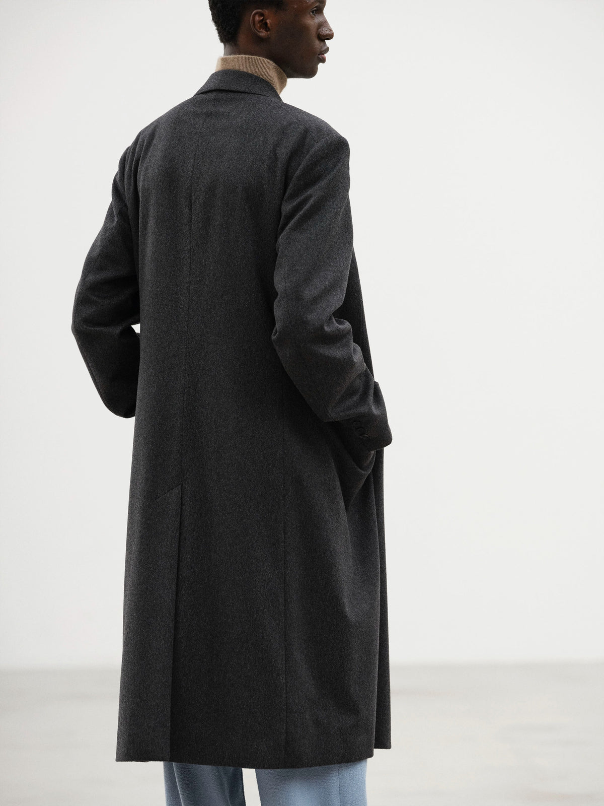 AURALEE 26AW CASHMERE MOLESKIN DOUBLE-BREASTED COAT