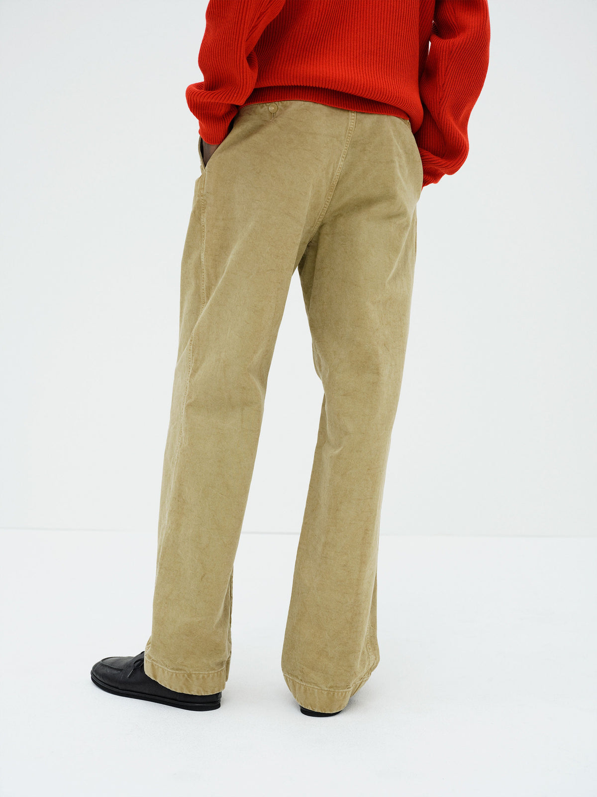 AURALEE 26AW GARMENT-DYED FINX CHINO ONE-TUCK WIDE PANTS