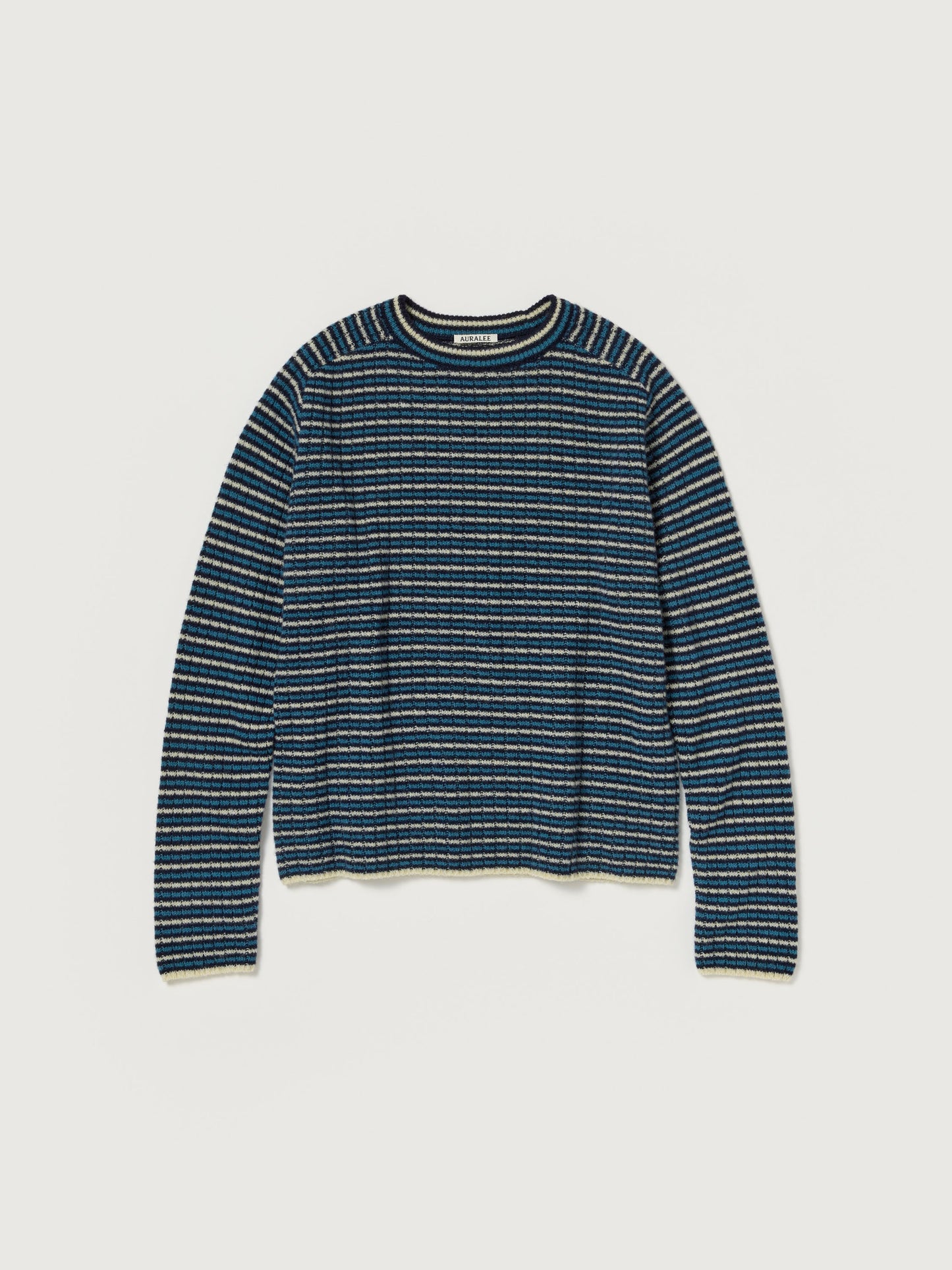 AURALEE 26AW SHETLAND WOOL CASHMERE RIB KNIT P/O