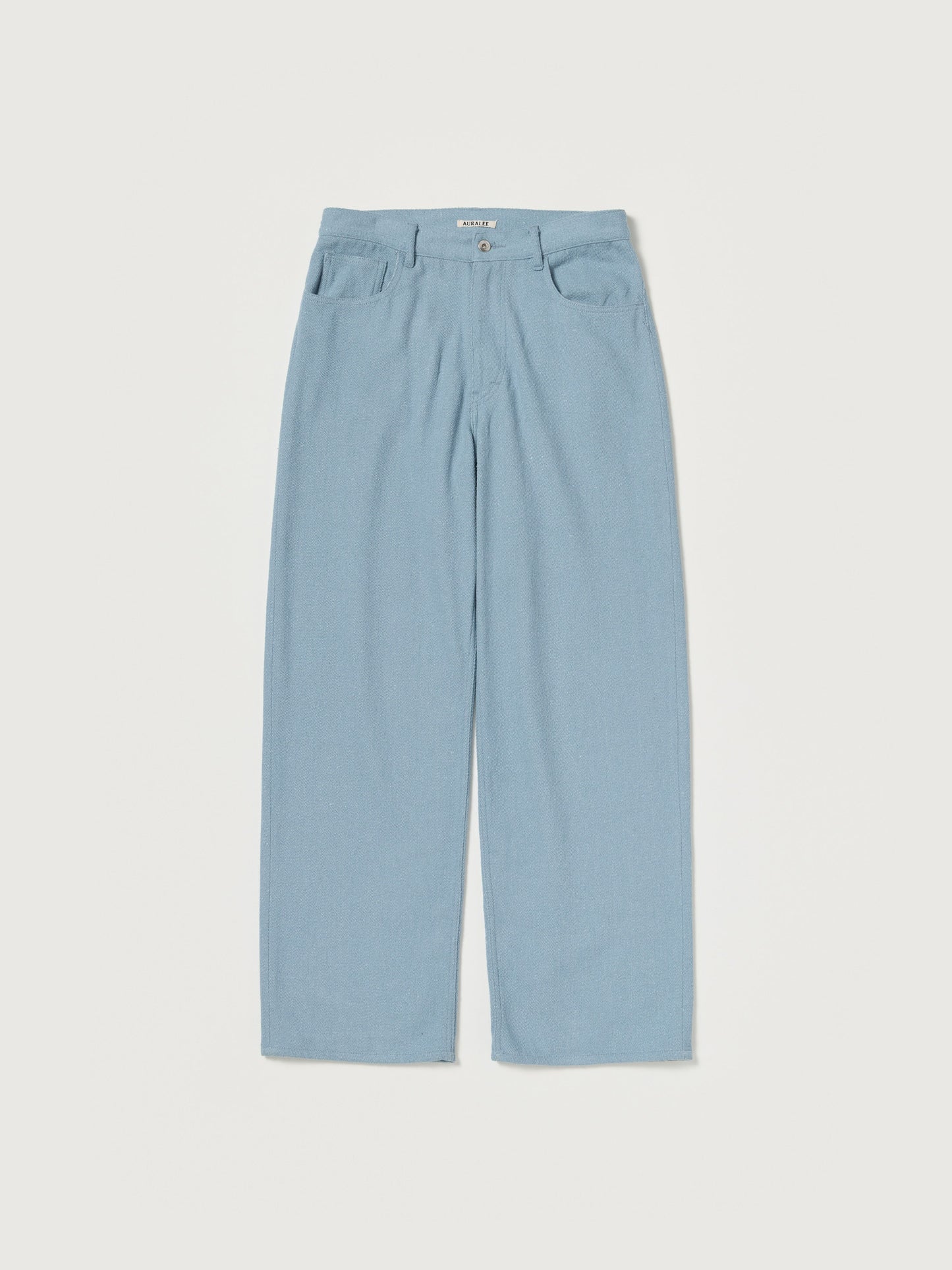 AURALEE 26AW SILK NEP DENIM 5P WIDE PANTS