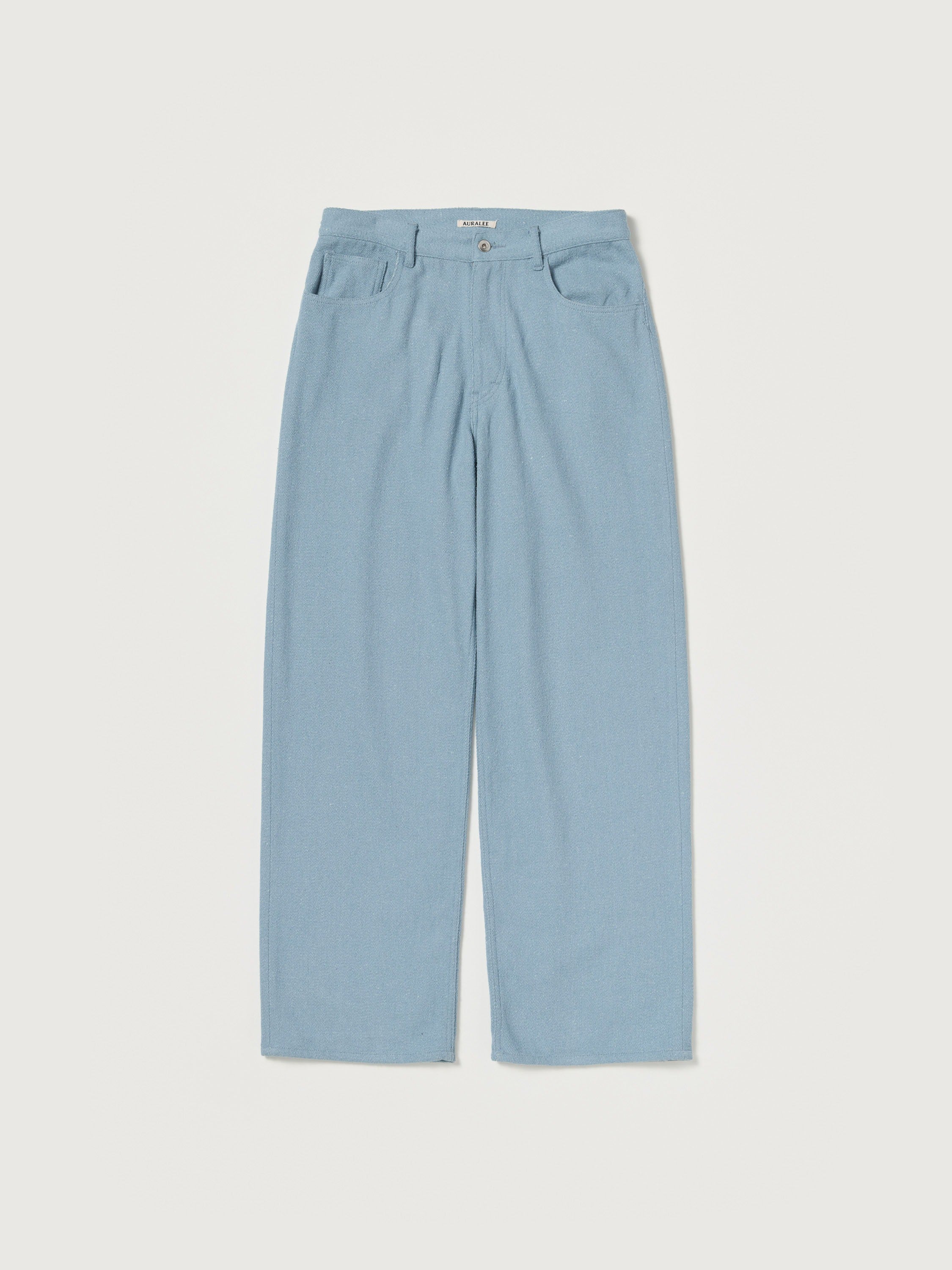 AURALEE 26AW SILK NEP DENIM 5P WIDE PANTS
