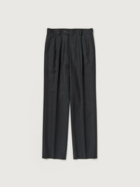 AURALEE 26AW BLUEFACED WOOL TWO-TUCK SLACKS