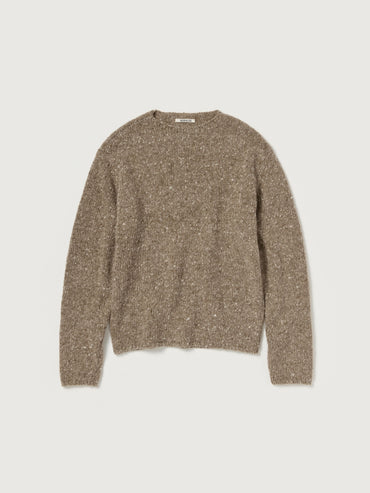 AURALEE 26AW LOW-GAUGE HOMESPUN TWEED KNIT P/O
