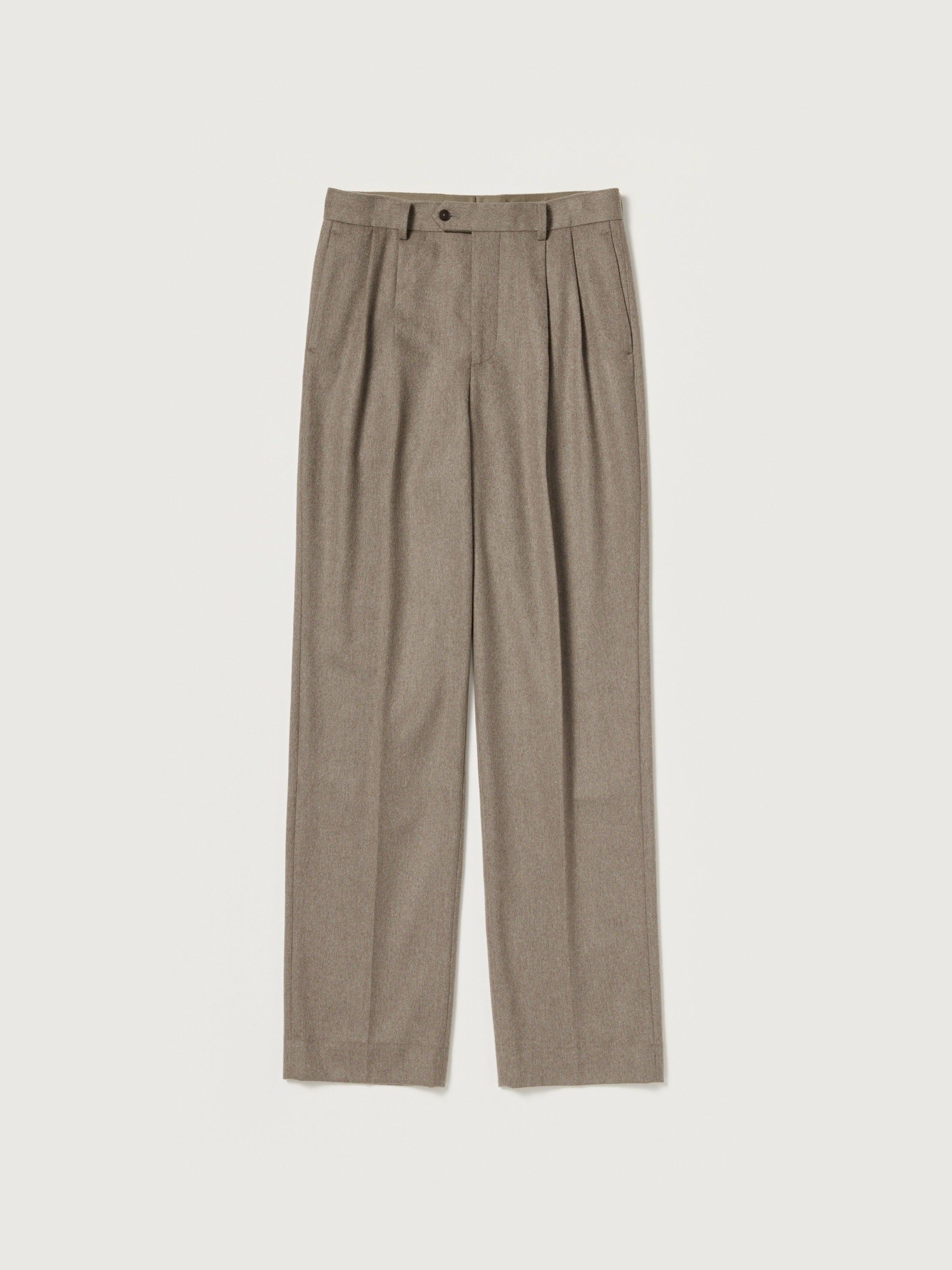 AURALEE 26AW CASHMERE MOLESKIN TWO-TUCK SLACKS