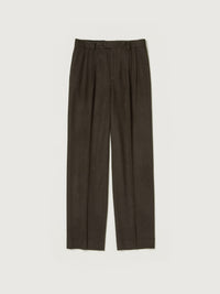 AURALEE 26AW BABY CAMEL FLANNEL TWO-TUCK SLACKS