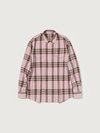 AURALEE 26AW HIGH TWIST COTTON SILK CHECK SHIRT