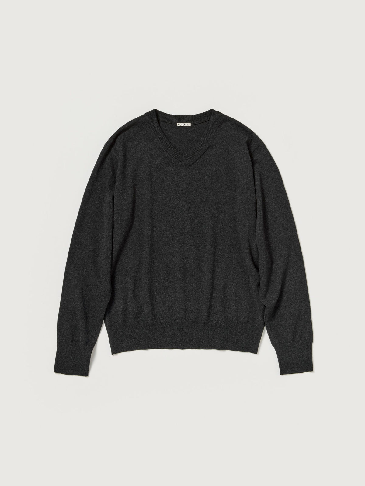 AURALEE 26AW HIGH TWIST WOOL KNIT V-NECK P/O