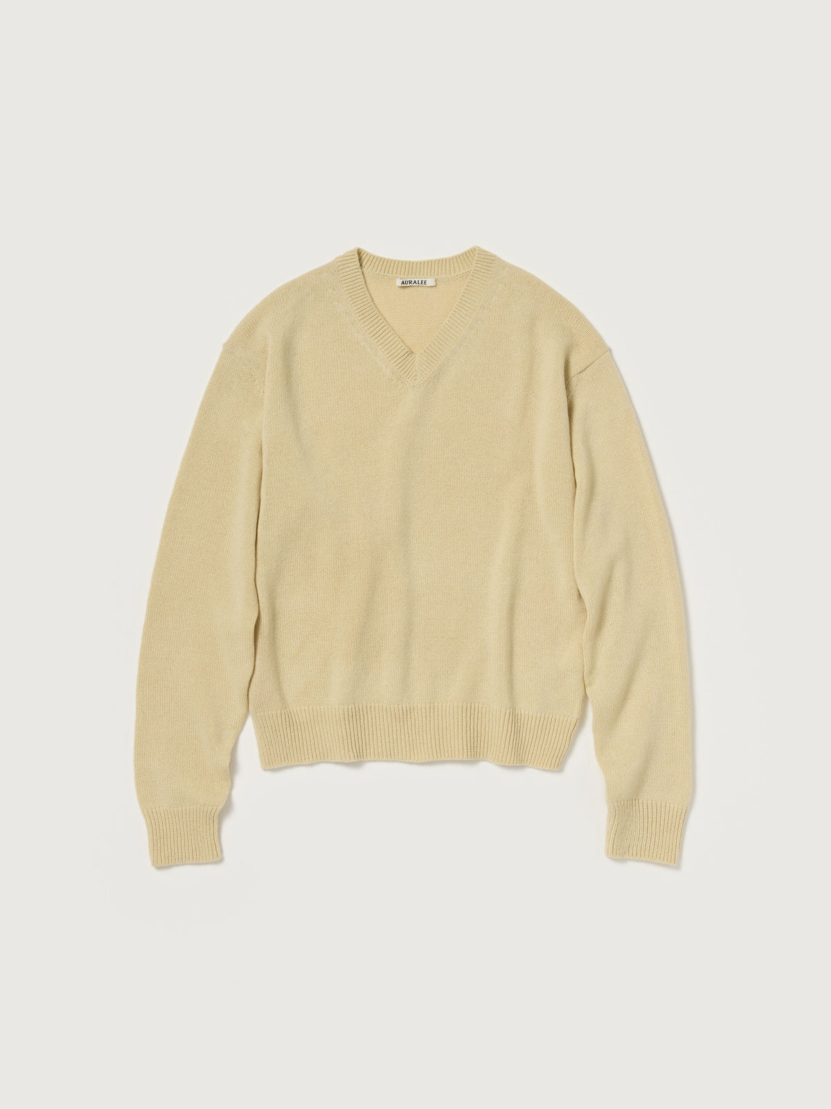 AURALEE 26AW LIGHT CASHMERE KNIT V-NECK P/O